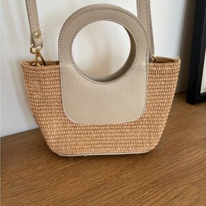Raffia Italian Leather Bag